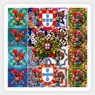 Portuguese folk art Sticker